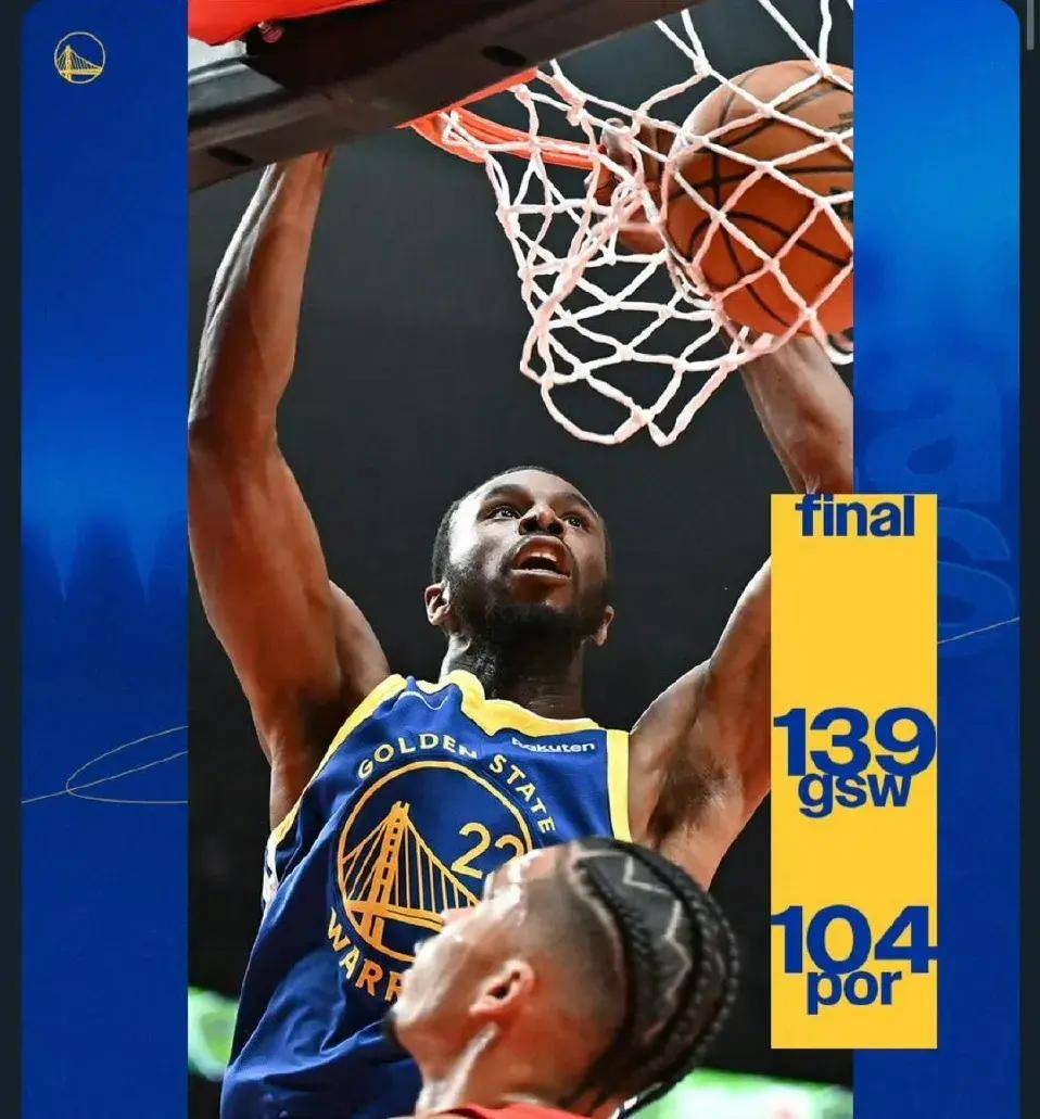 勇士大胜开拓者，哈登复出砍下分的简单介绍