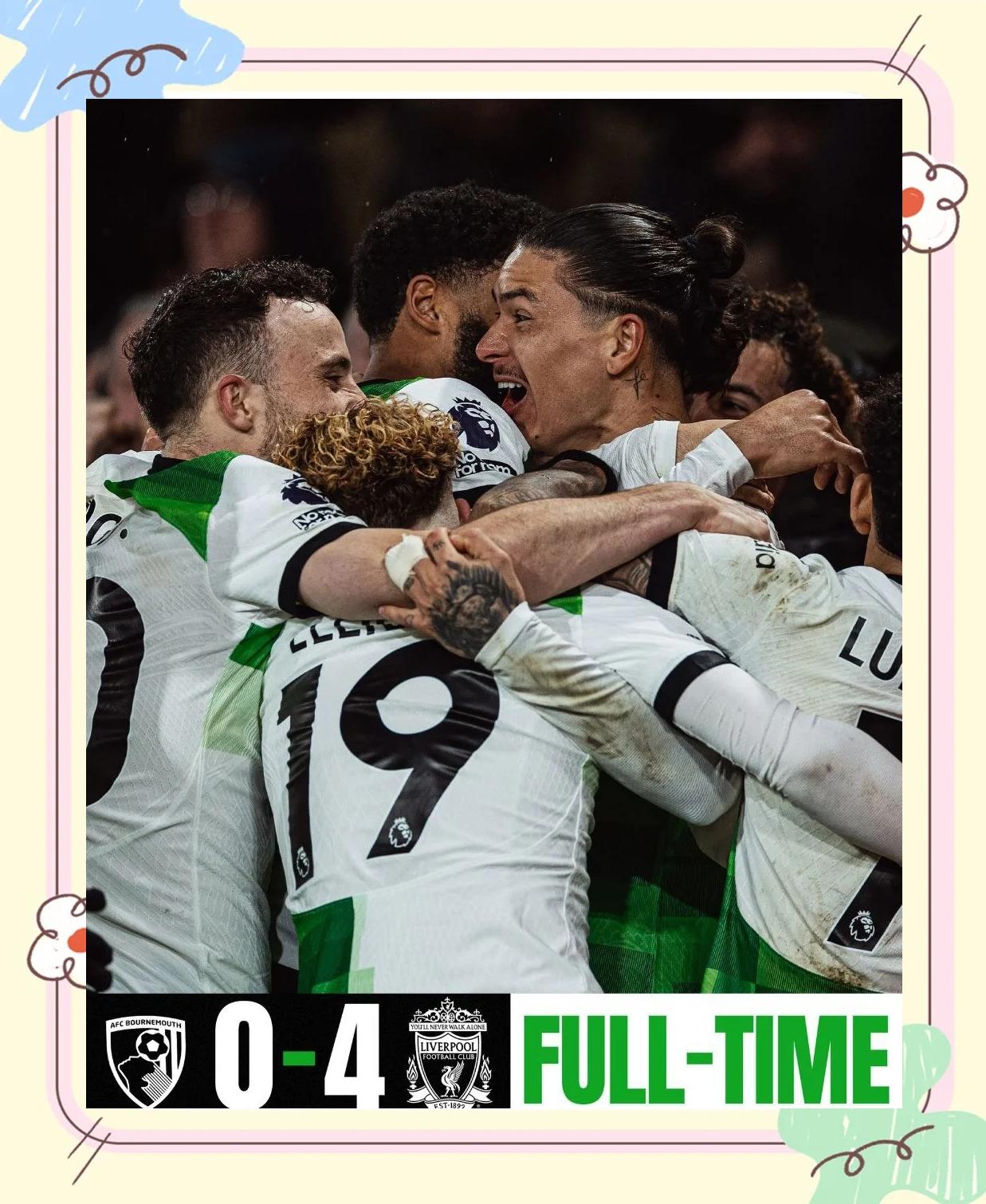 利物浦逆转获胜,伯恩茅斯难逃悲惨的简单介绍 利物浦逆转获胜,伯恩茅斯难逃悲惨的简单介绍